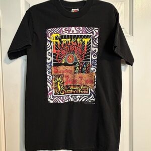Vintage 1998 Haight Ashbury Street Fair T-Shirt Medium Black‎ 21st Annual Rare